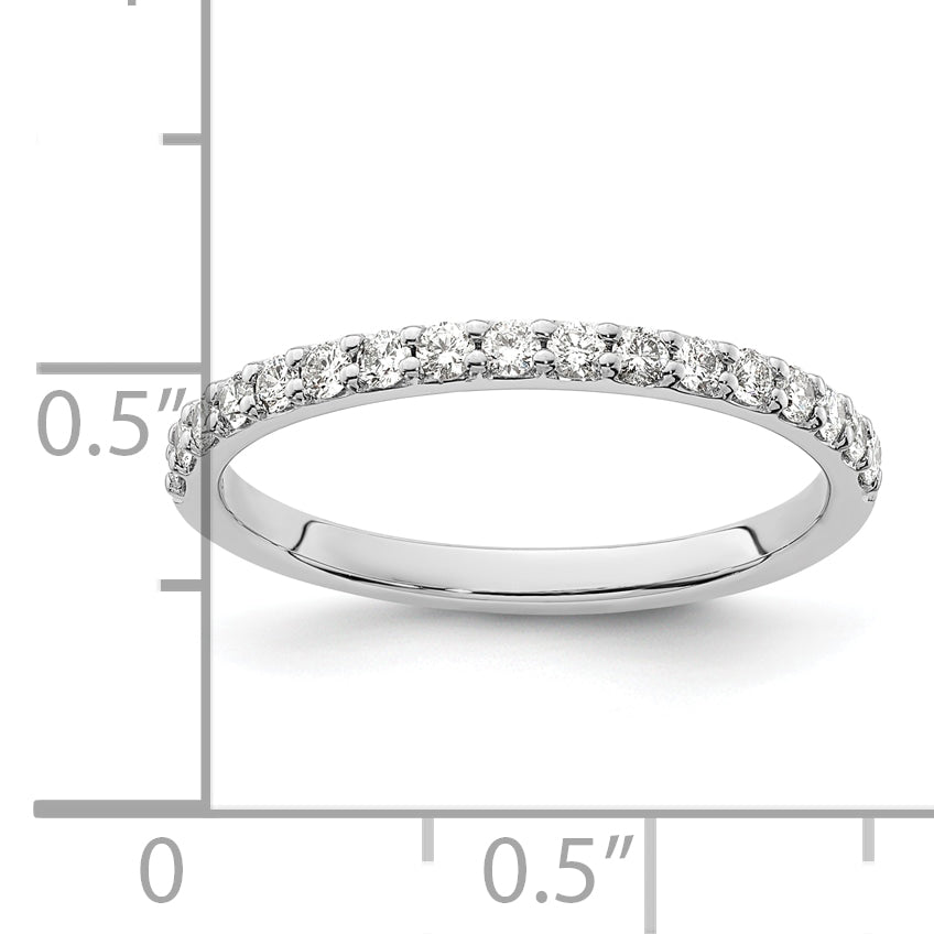 10K White Gold Diamond Band