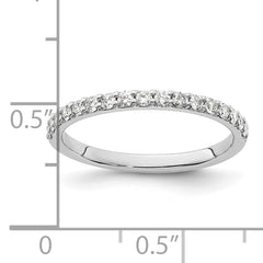 10K White Gold Diamond Band