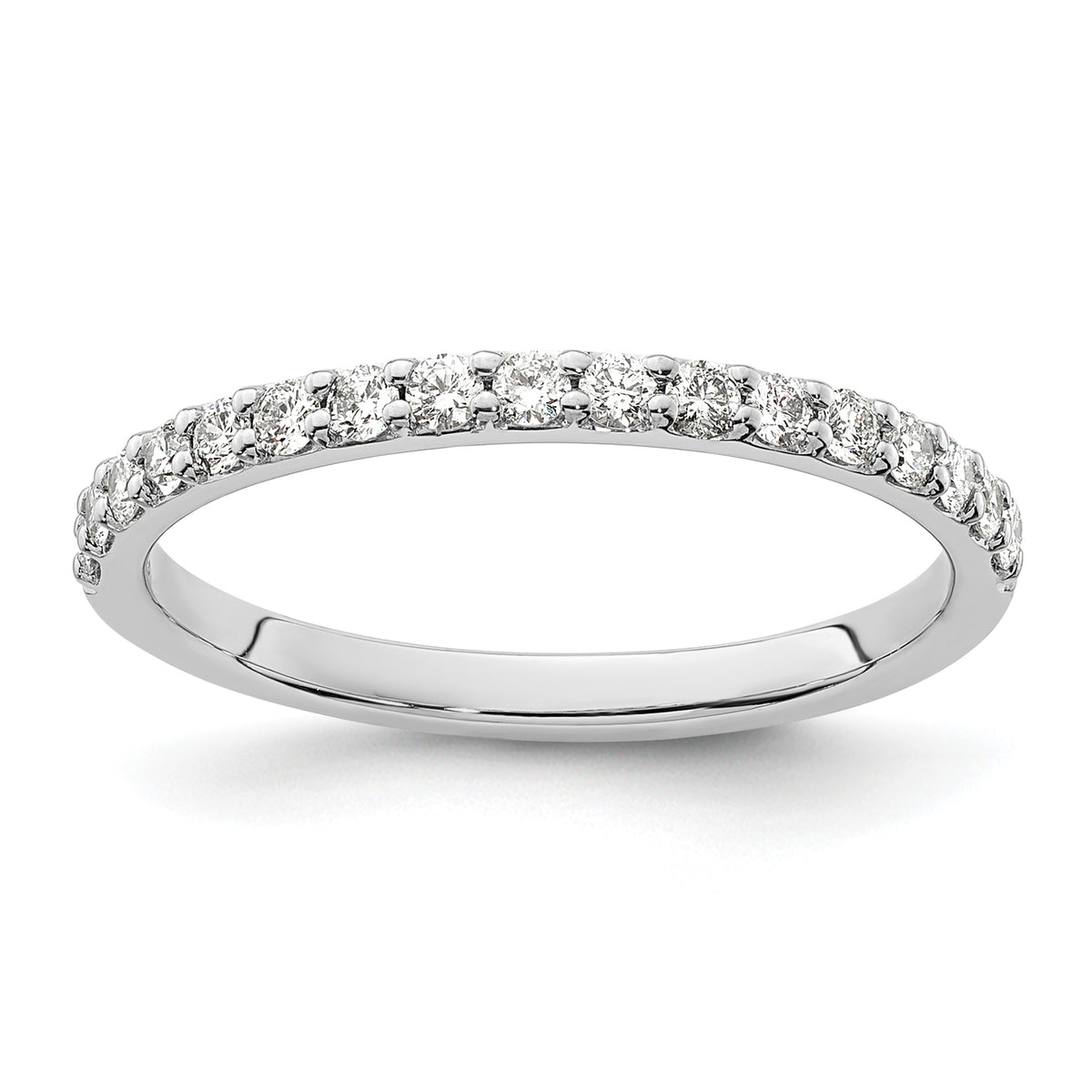 10K White Gold Diamond Band