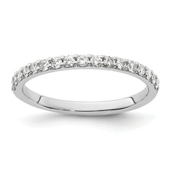 10K White Gold Diamond Band