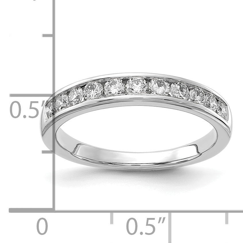 14kw Lab Grown Diamond VS/SI DEF  1/2ct Channel Band