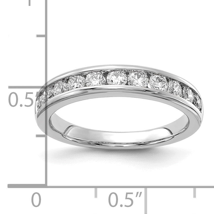 14kw Lab Grown Diamond VS/SI DEF  3/4 ct Channel Band