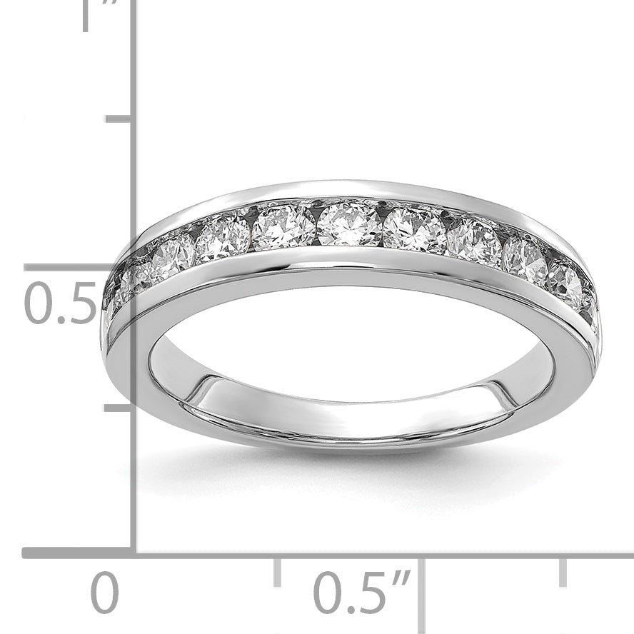 14kw Lab Grown Diamond VS/SI DEF  1 ct Channel Band