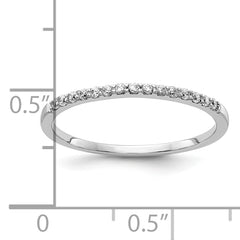 10K White Gold Diamond Band