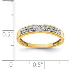 14k 2-row Diamond Band