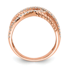 14k Rose Gold Diamond Ring