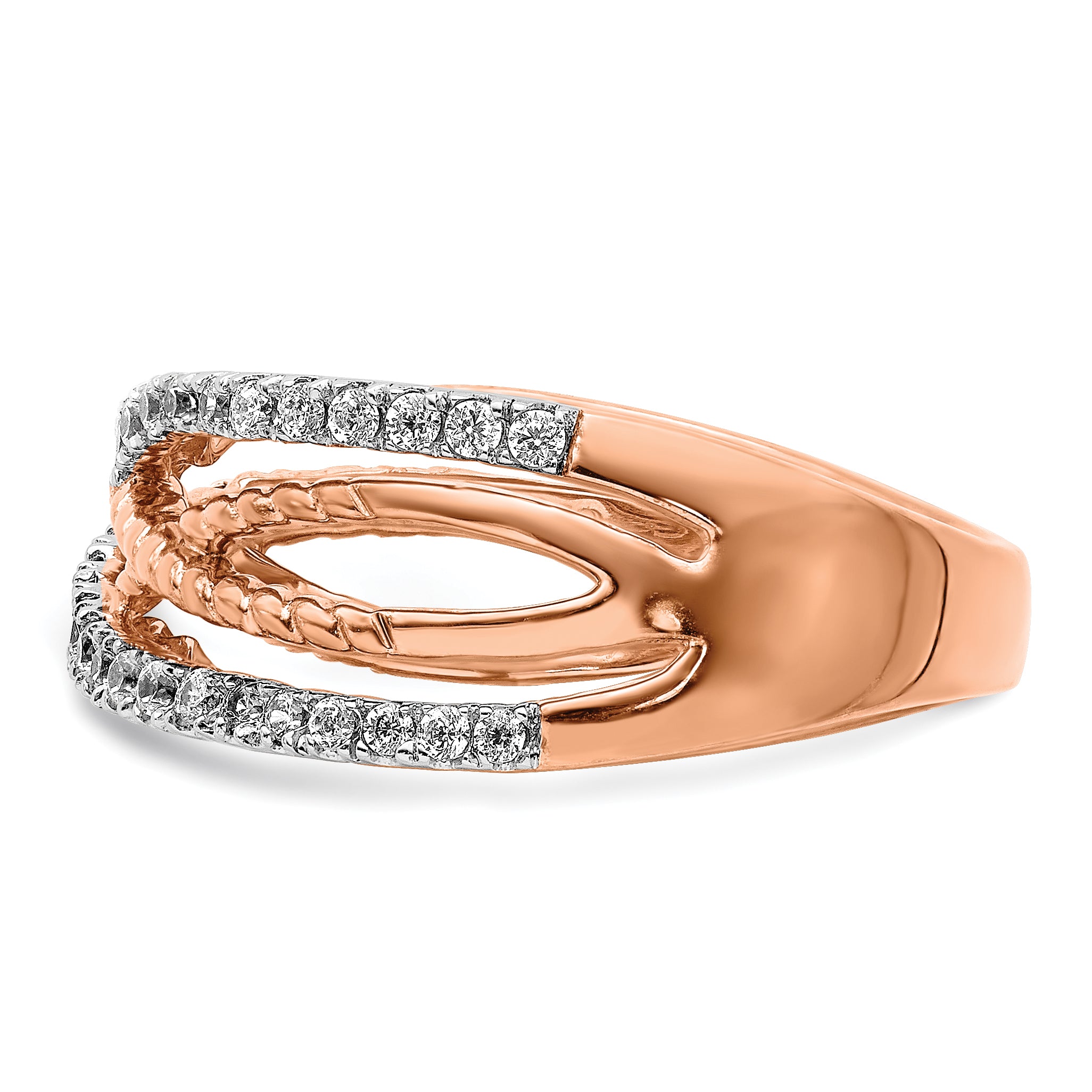 14k Rose Gold Diamond Ring