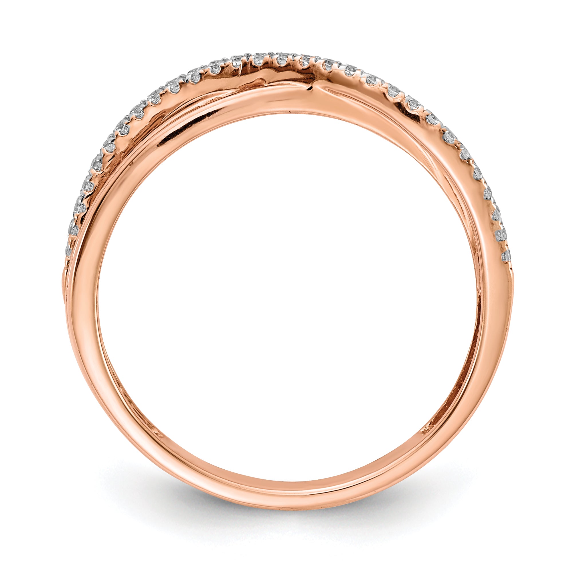 14k Rose Gold Diamond Ring