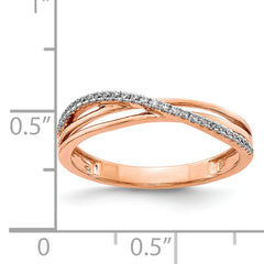 14k Rose Gold Diamond Ring