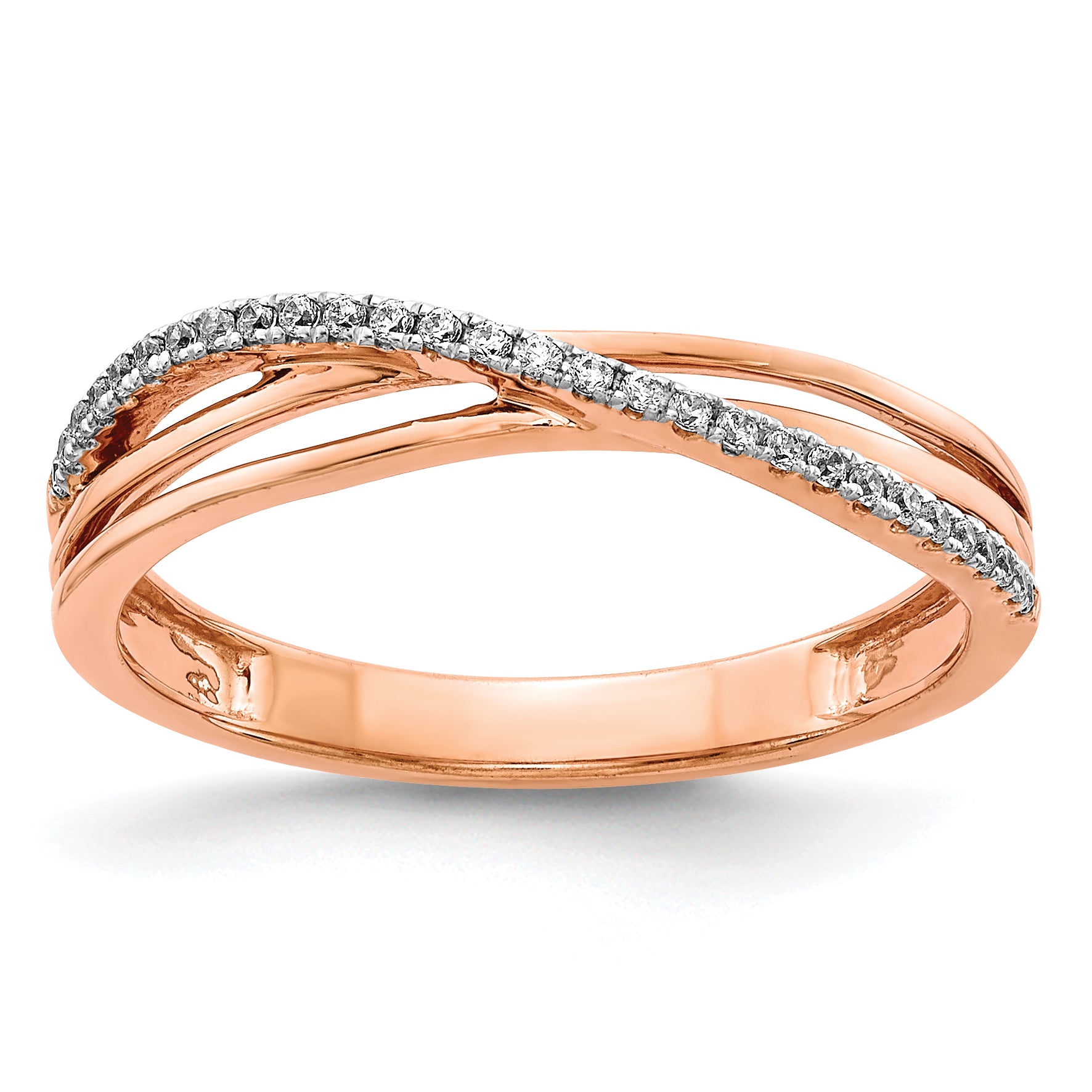 14k Rose Gold Diamond Ring