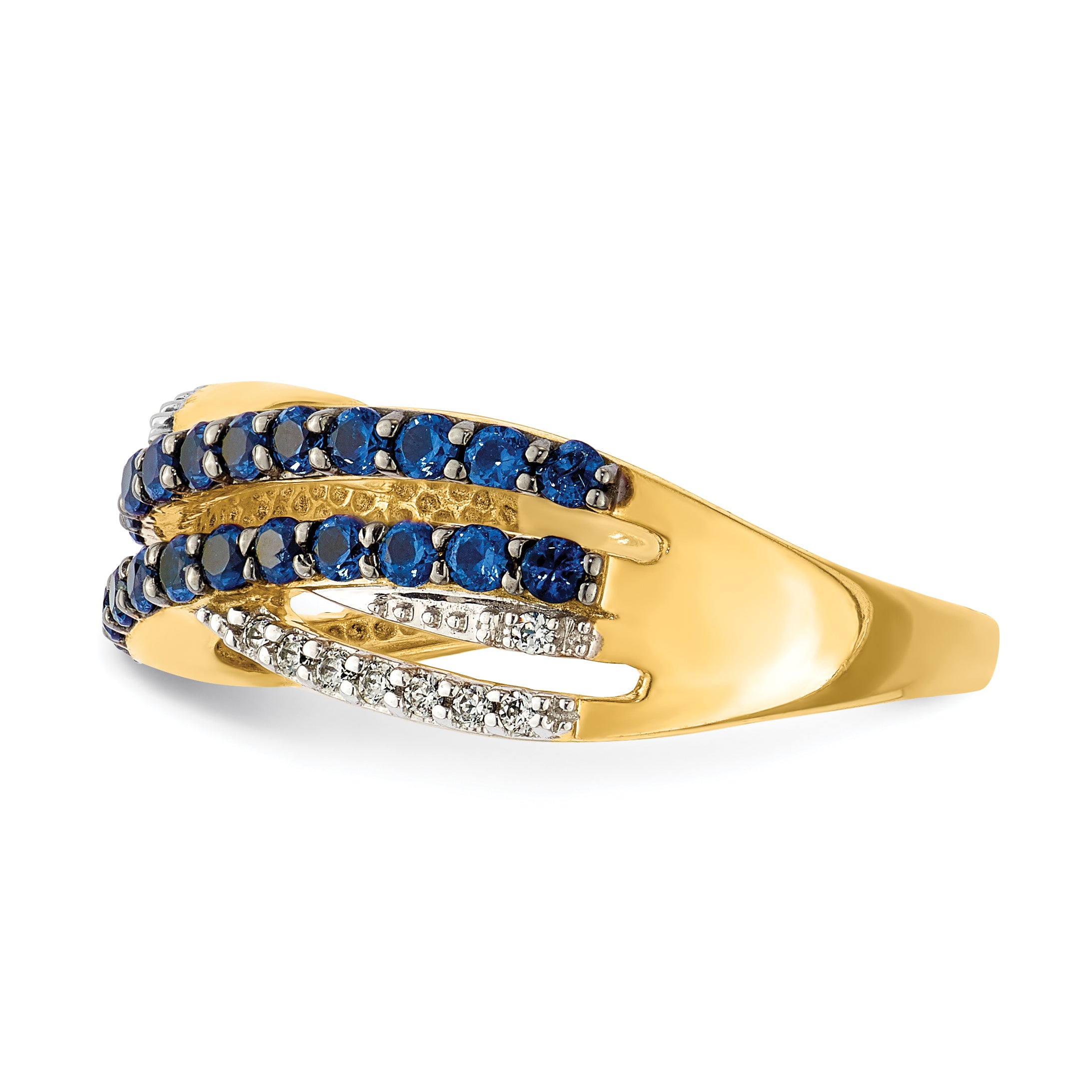 14k Sapphire and Diamond Ring