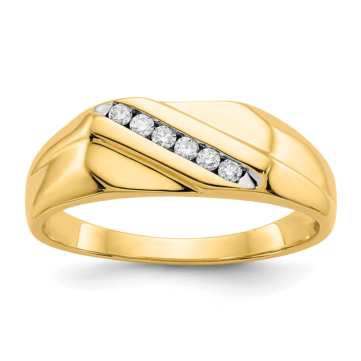 14K Lab Grown Diamond Men's Ring