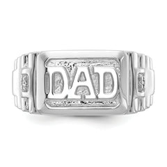 14k White Gold AA Diamond men's ring