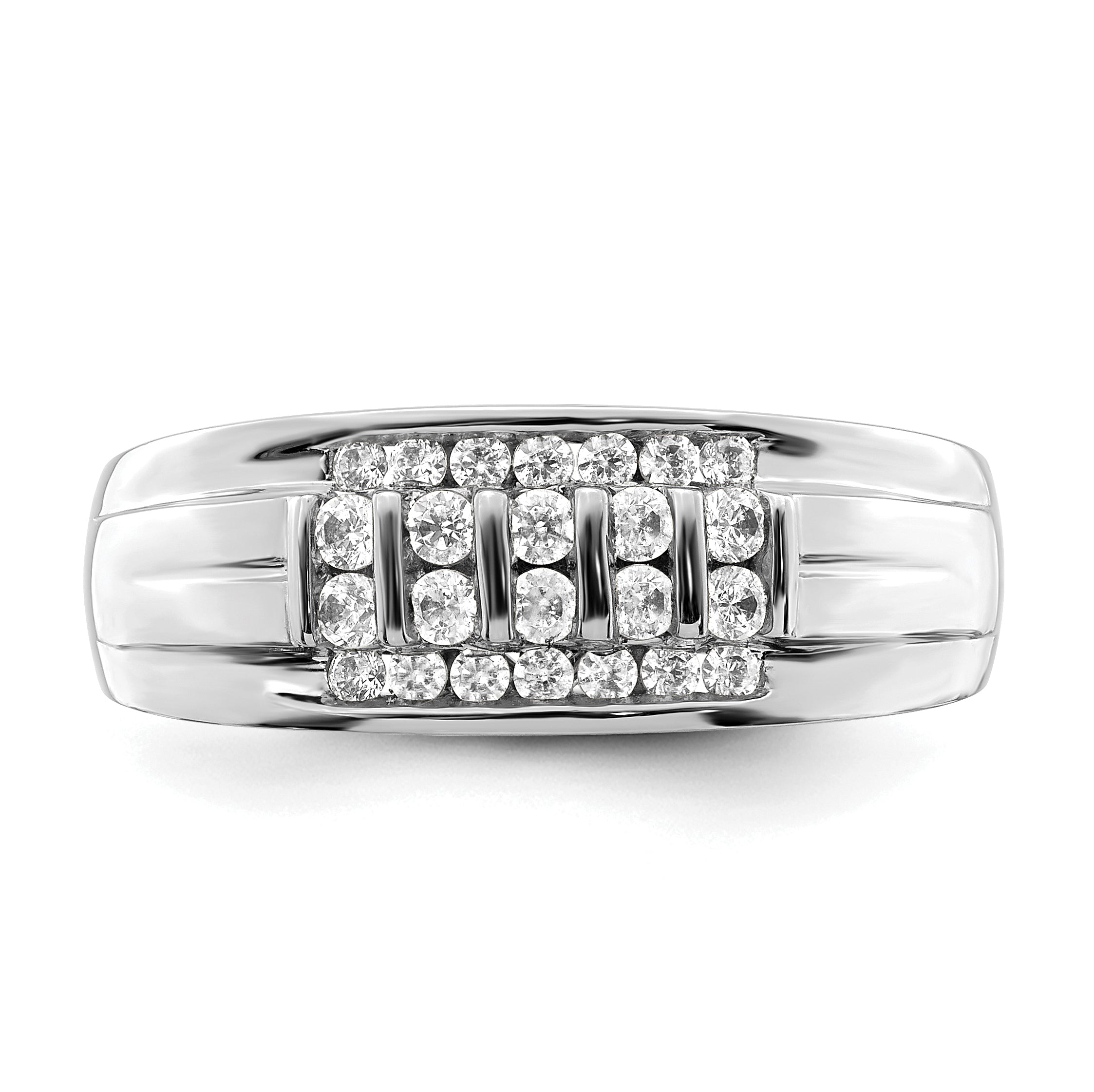 10K White Gold Lab Grown Diamond VS/SI GH, Men's Ring