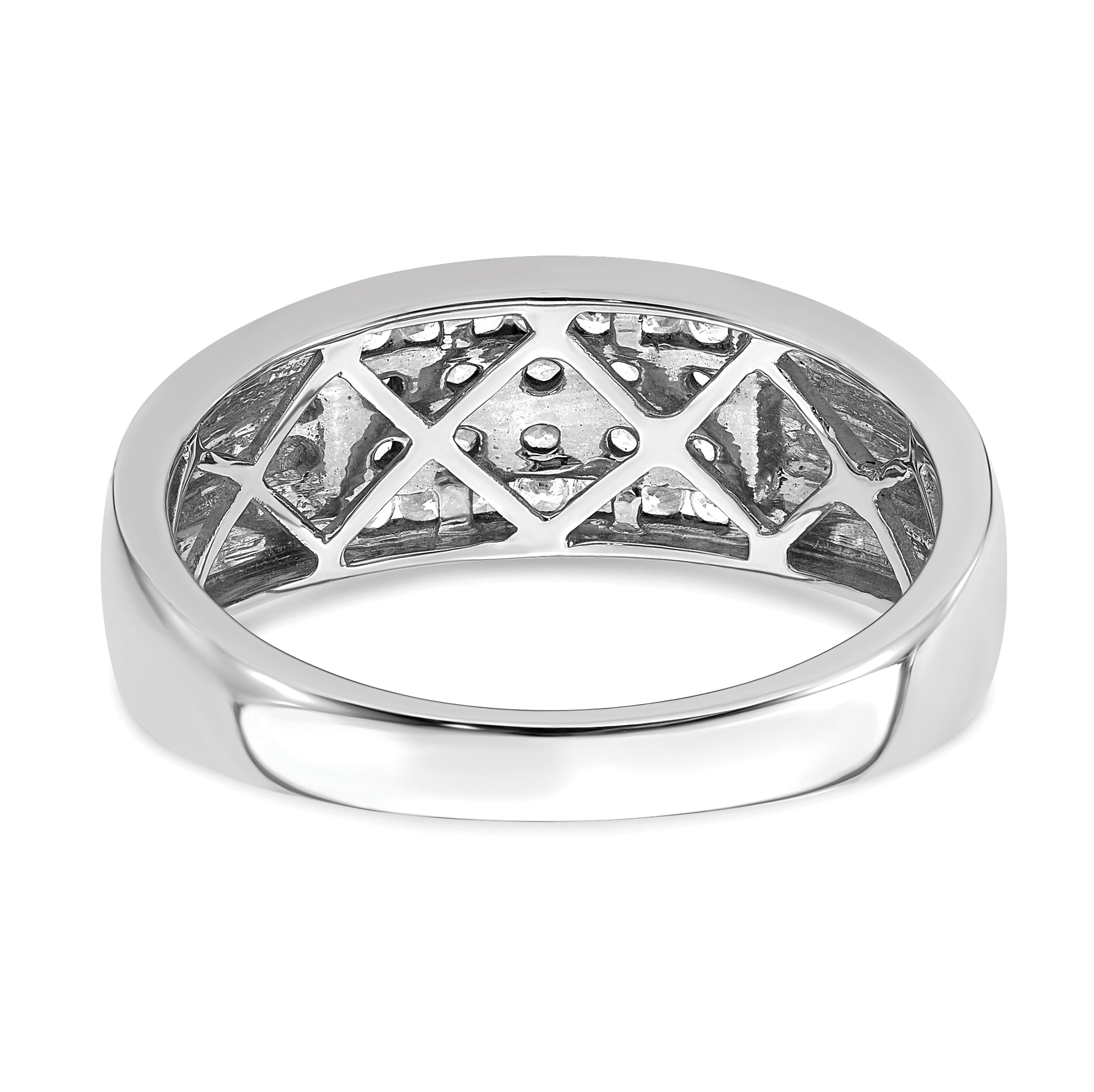 10K White Gold Lab Grown Diamond VS/SI GH, Men's Ring