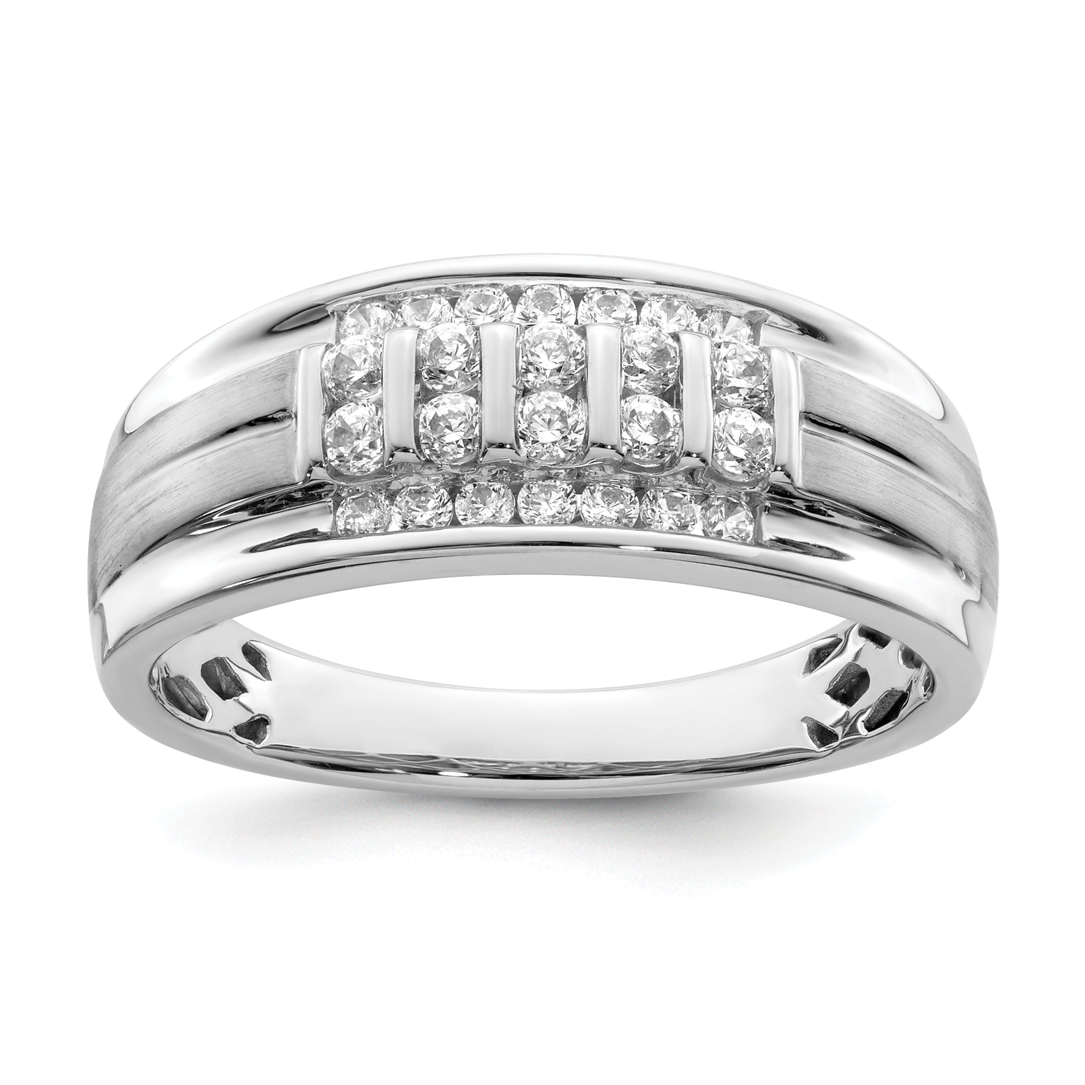 10K White Gold Lab Grown Diamond VS/SI GH, Men's Ring