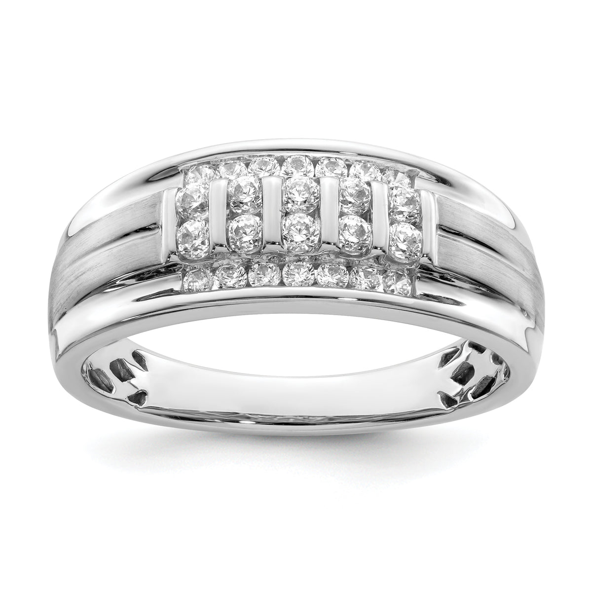 10K White Gold Lab Grown Diamond VS/SI GH, Men's Ring