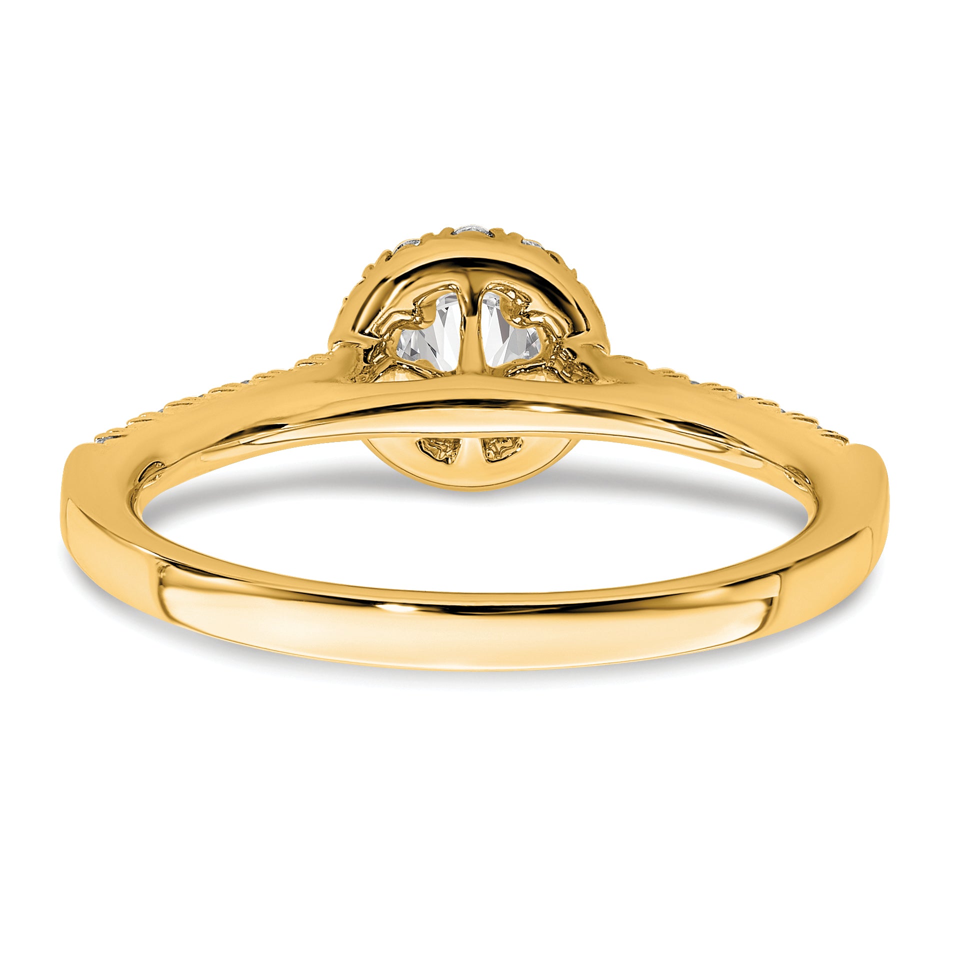 14K Eternal Promise Lab Grown Diamond Halo Complete Ring