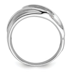 10K White Gold Lab Grown Diamond VS/SI GH, Men's 5-stone Band