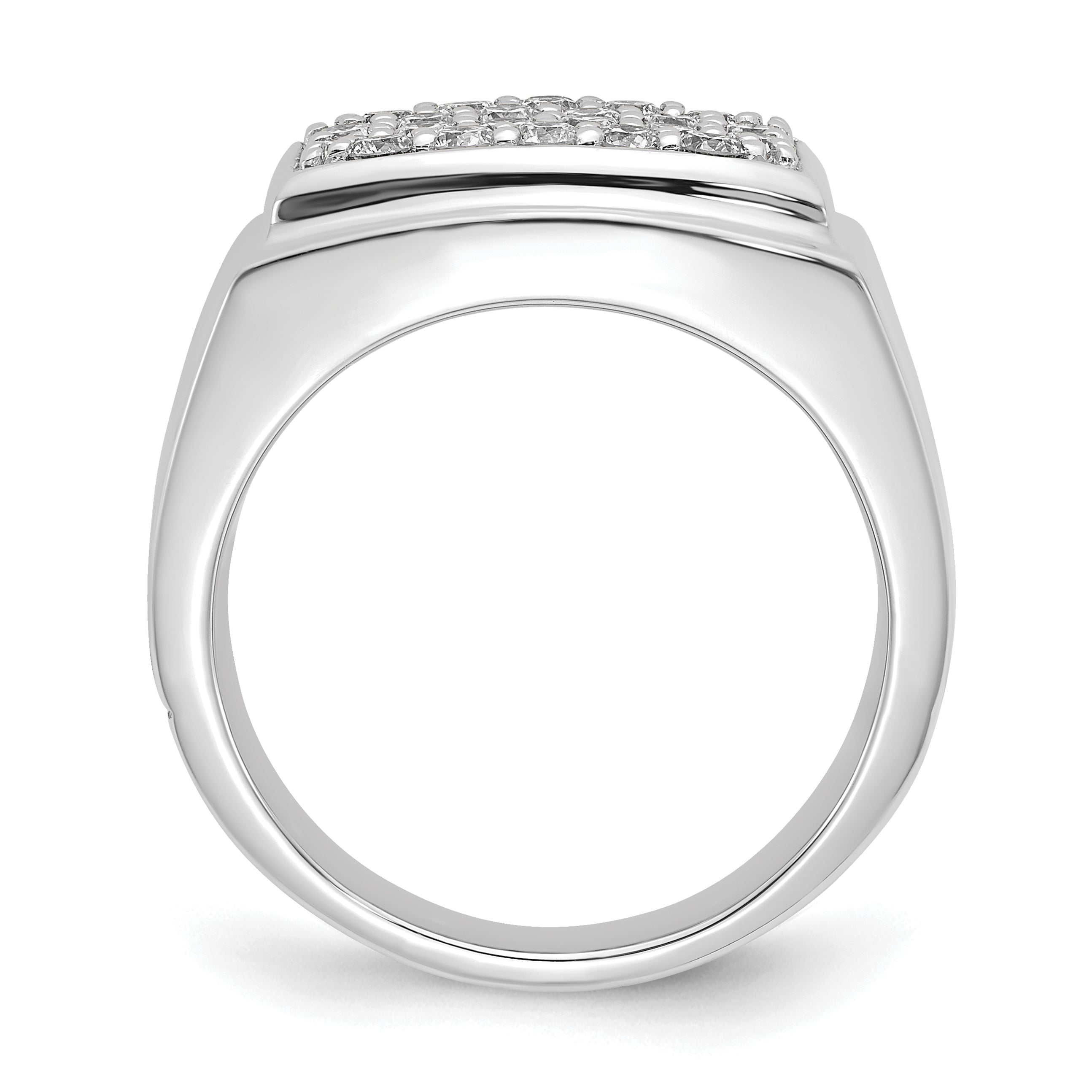 10K White Gold Lab Grown Diamond VS/SI GH, Men's Ring