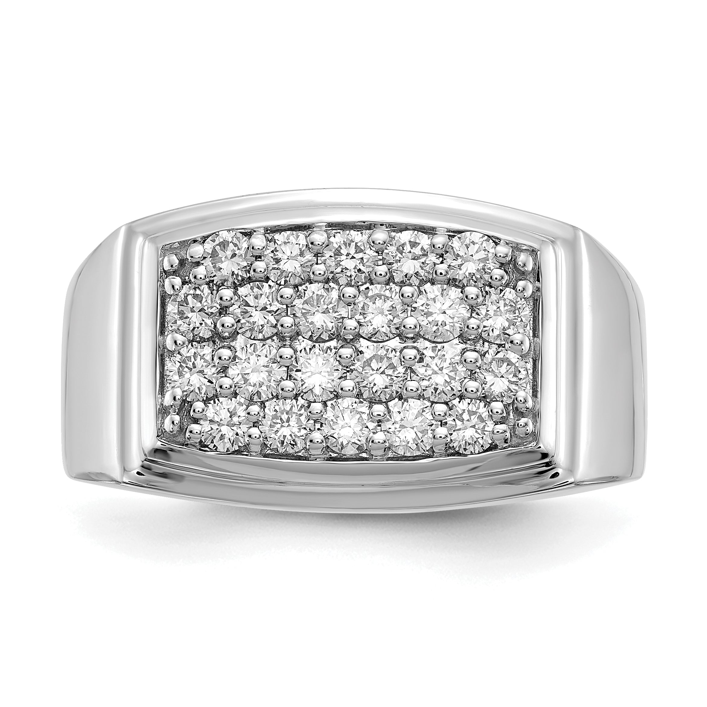 10K White Gold Lab Grown Diamond VS/SI GH, Men's Ring