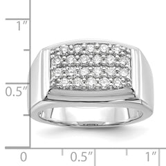 10K White Gold Lab Grown Diamond VS/SI GH, Men's Ring