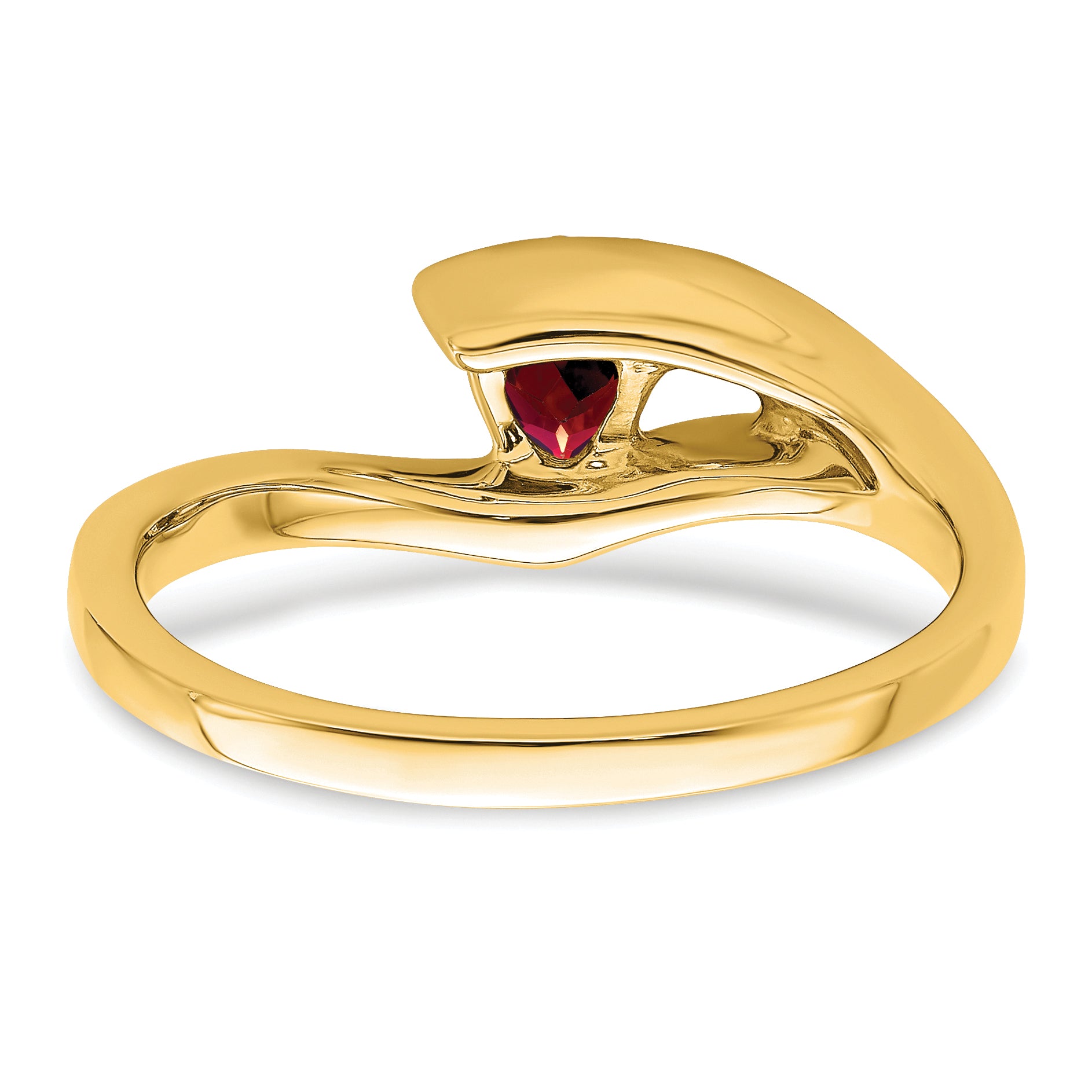 14k Trillion Garnet and Diamond Ring