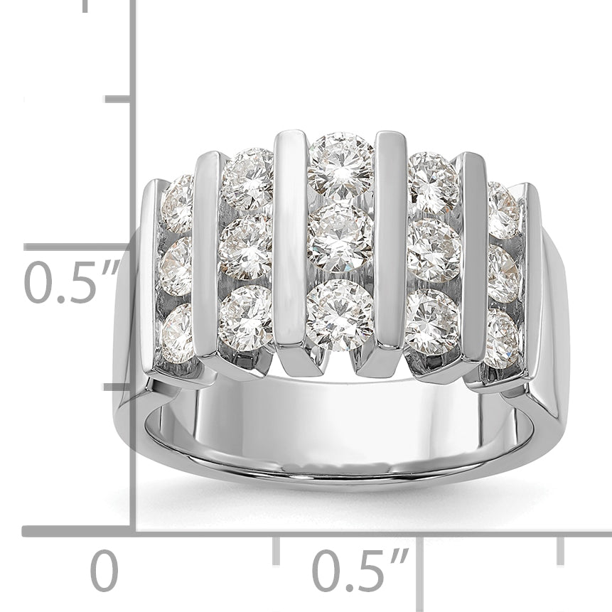 14K White Gold Lab Grown Diamond 1.5ctw VS/SI GH, Band