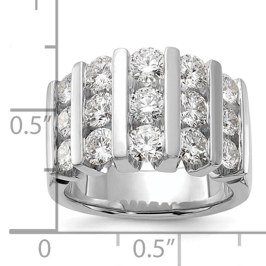 14k White Gold Lab Grown Diamond 3ctw VS/SI GH, Band