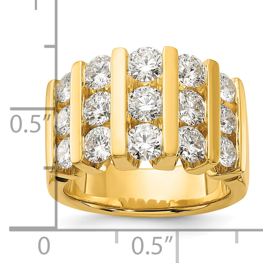 14K Lab Grown Diamond 3ctw VS/SI GH, Band