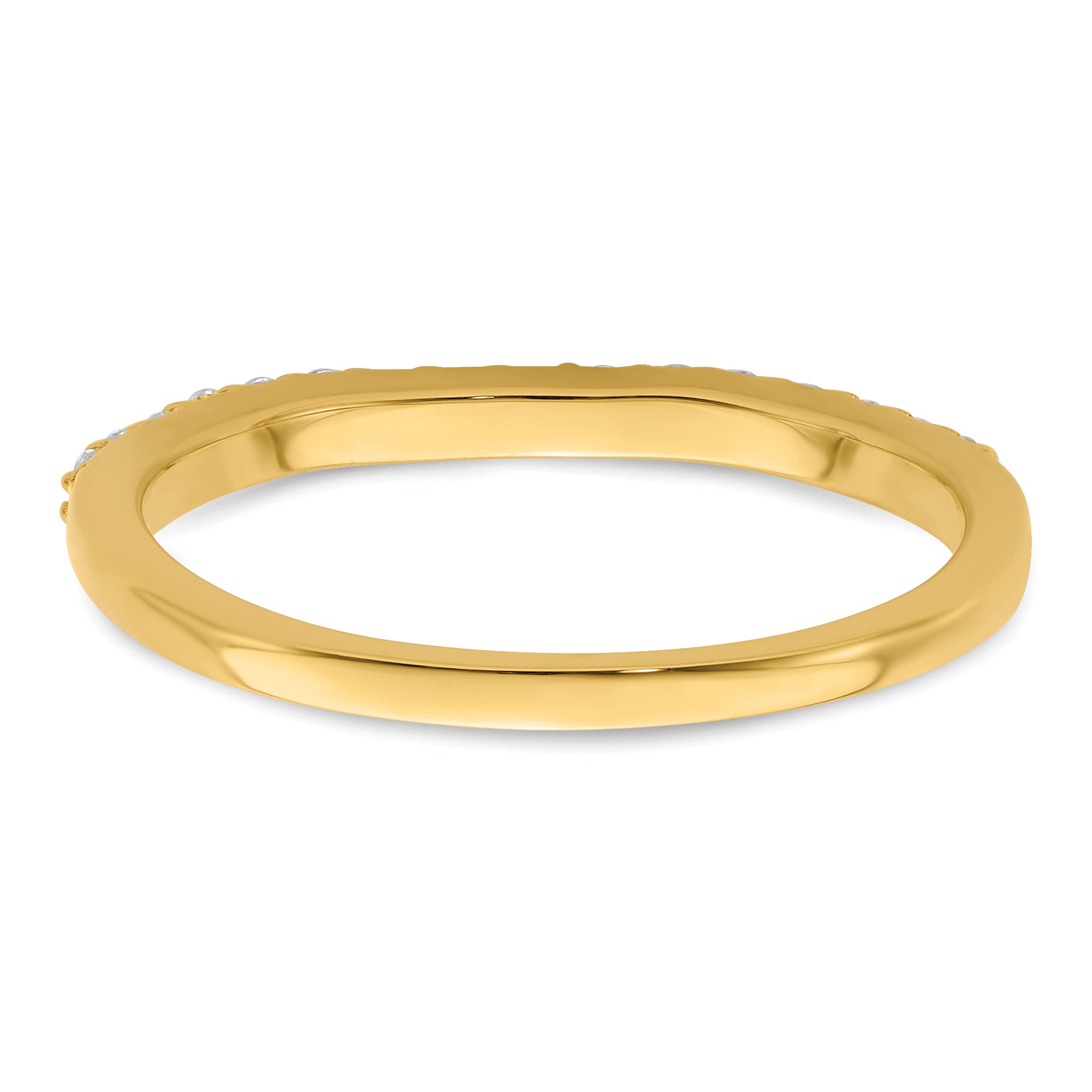 14K Lab Grown Diamond Wedding Band