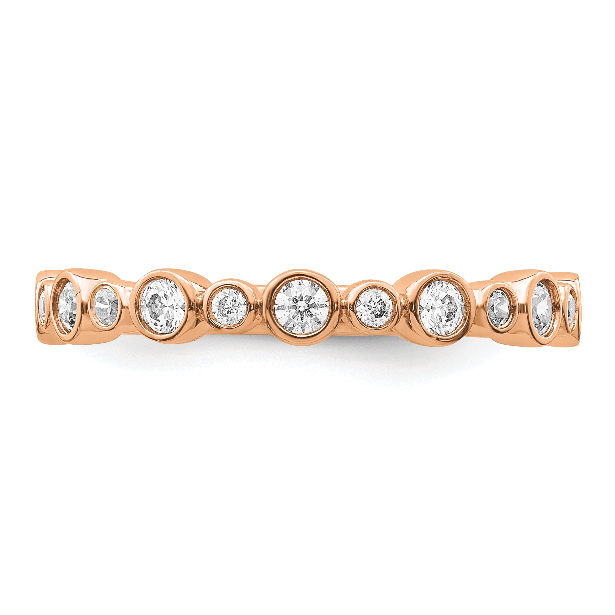 14K Rose Gold Lab Grown Diamond VS/SI GH, Band