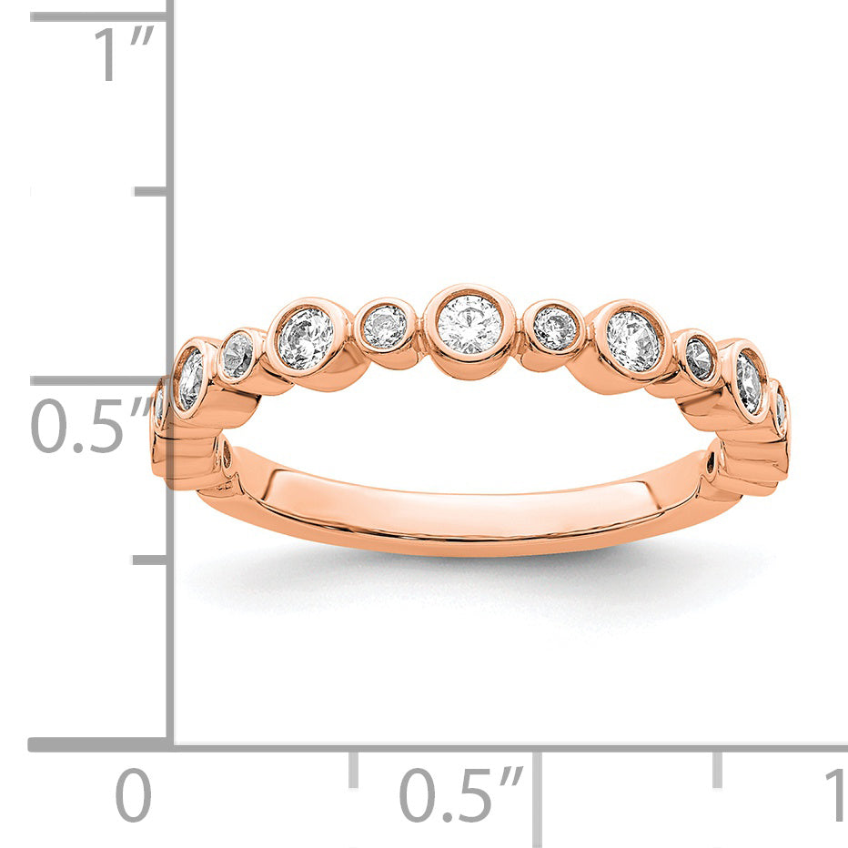 14K Rose Gold Lab Grown Diamond VS/SI GH, Band