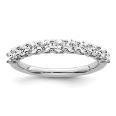 14K White Gold Lab Grown Diamond VS/SI GH, 11-Stone Band