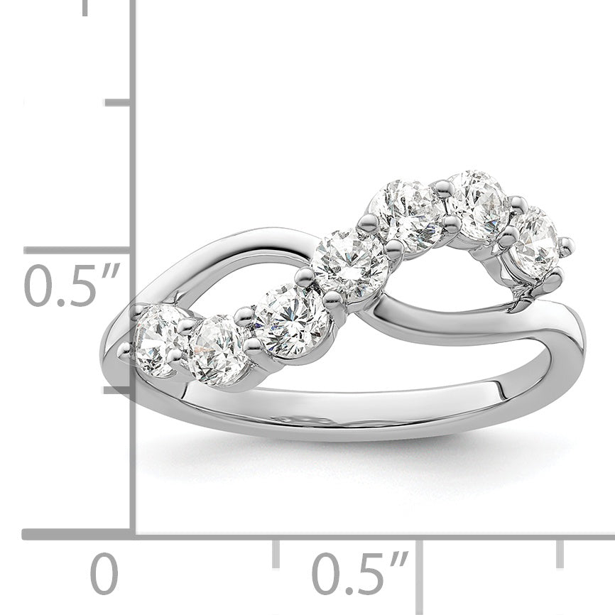 14K White Gold Lab Grown Diamond VS/SI GH, Band