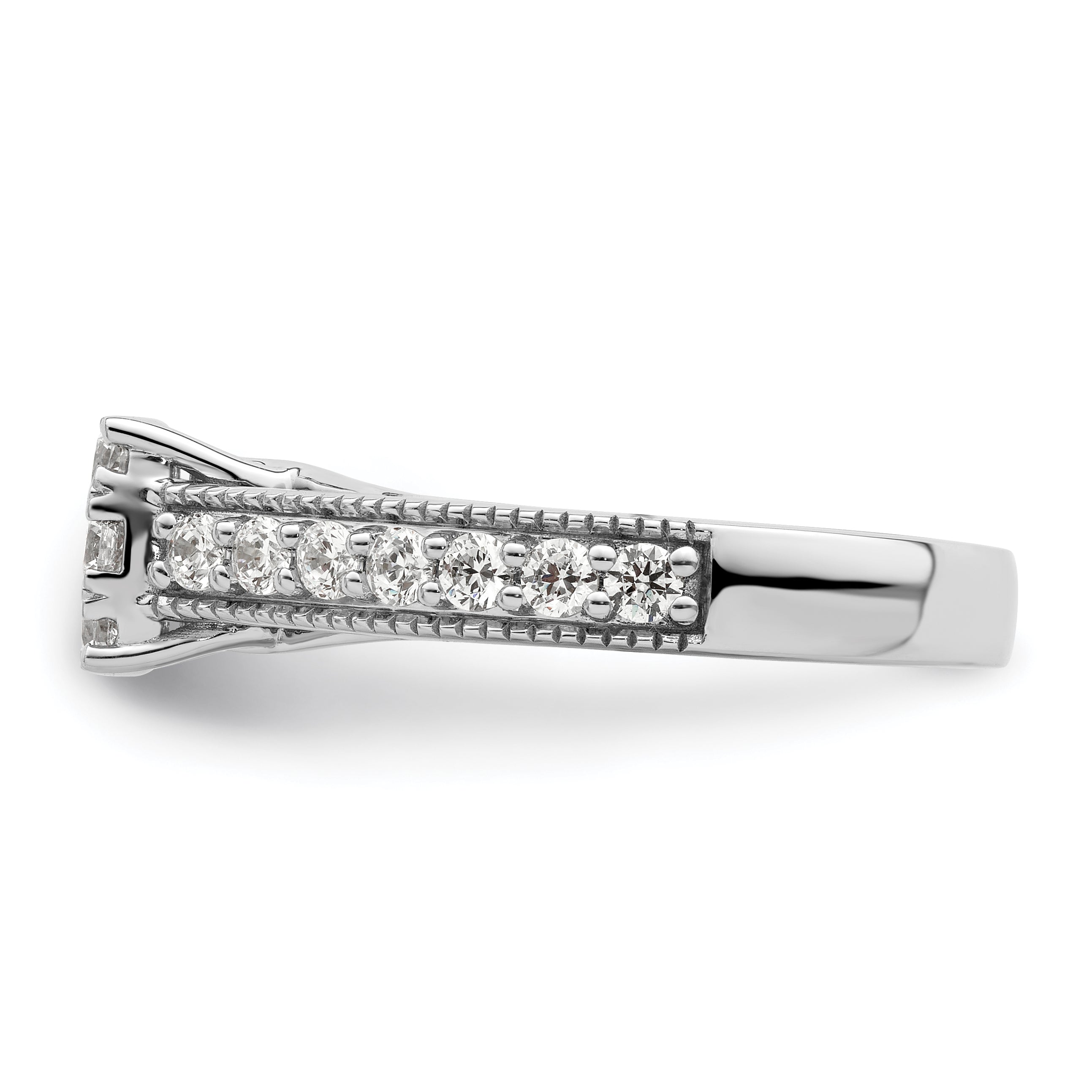 14K White Gold Lab Grown Diamond VS/SI GH, Cluster Ring