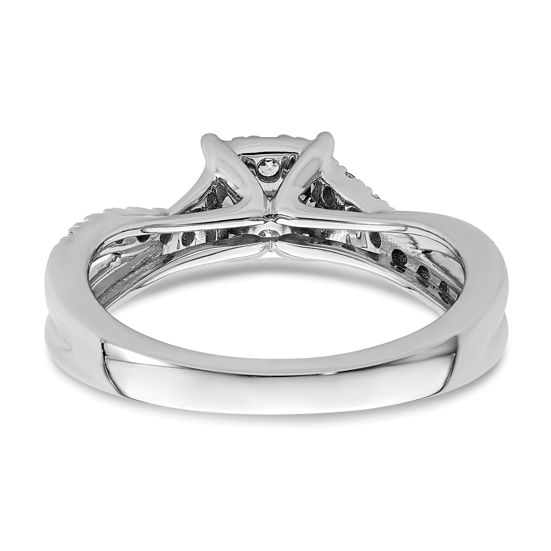 14K White Gold Lab Grown Diamond VS/SI GH, Cluster Ring