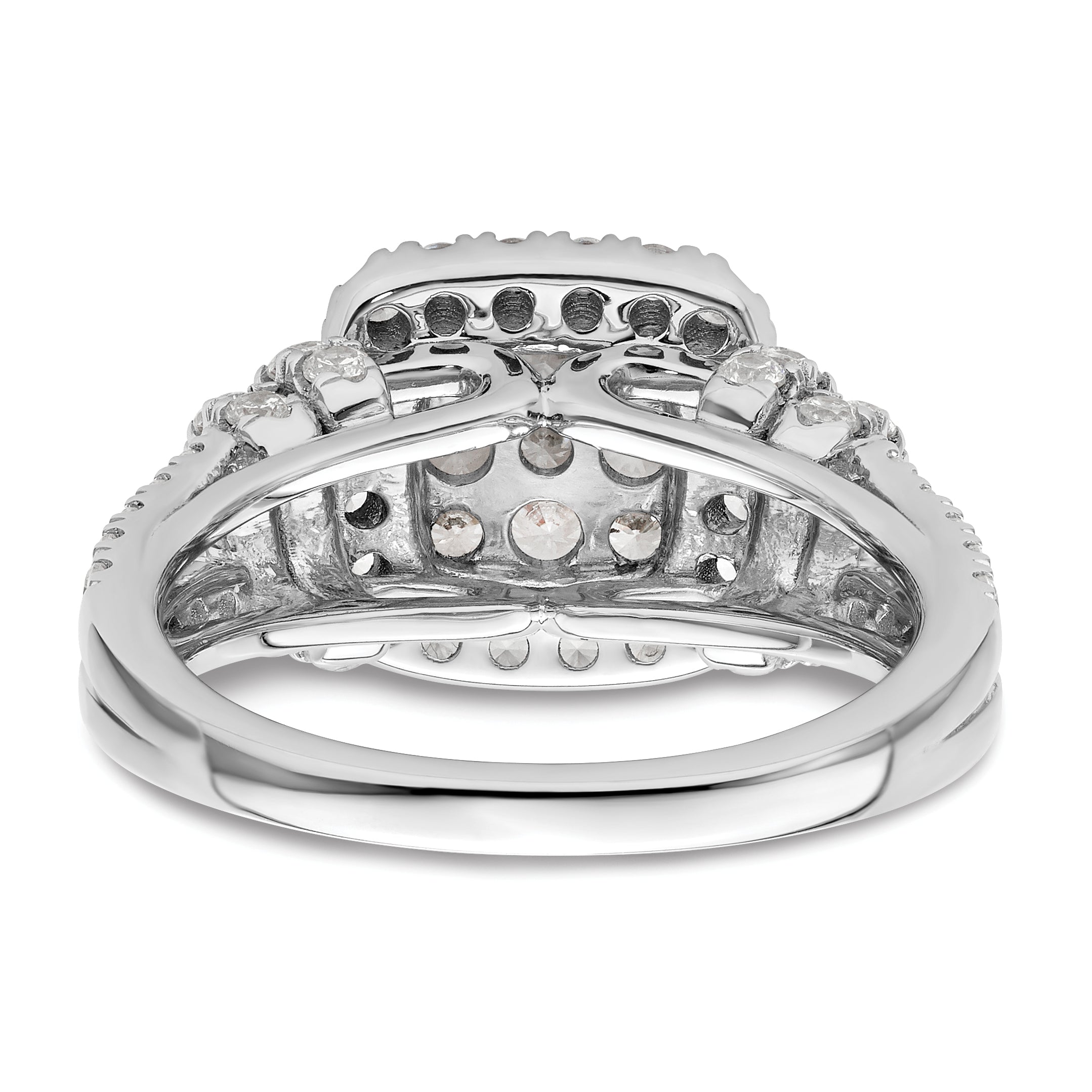 14K White Gold Lab Grown Diamond VS/SI GH, Cluster Ring