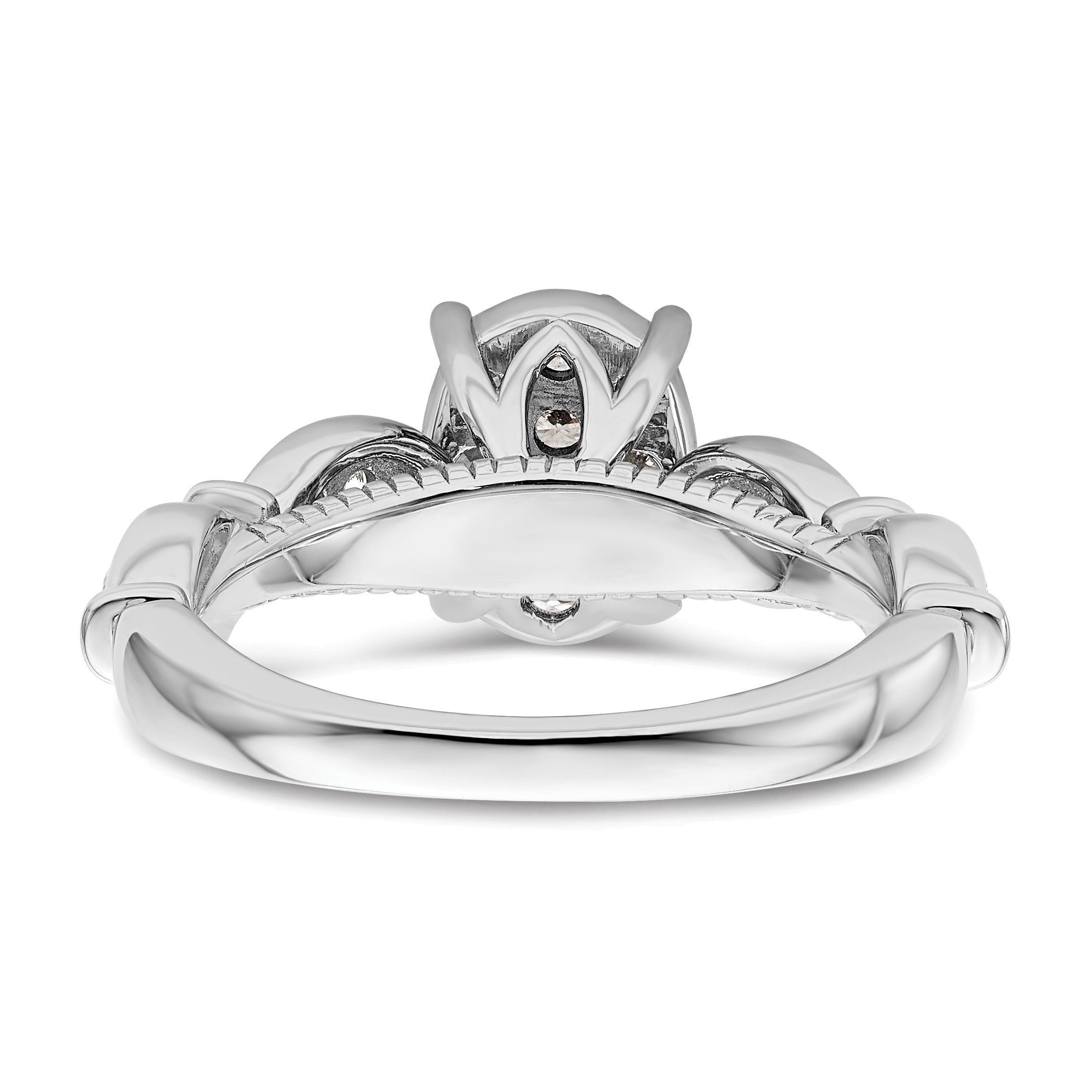 14K White Gold Lab Grown Diamond VS/SI GH, Cluster Ring