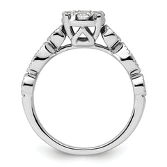 14K White Gold Lab Grown Diamond VS/SI GH, Cluster Ring