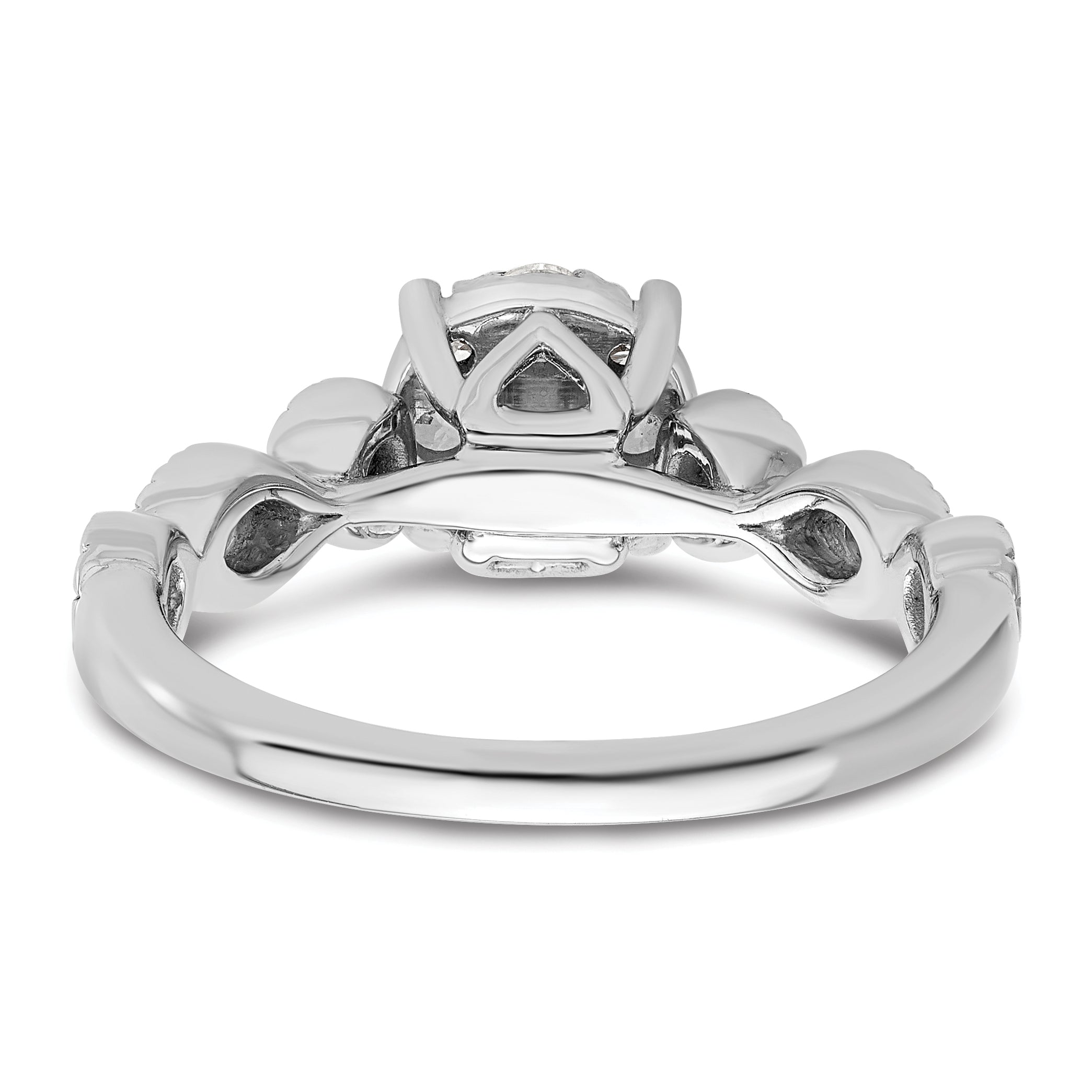 14K White Gold Lab Grown Diamond VS/SI GH, Cluster Ring