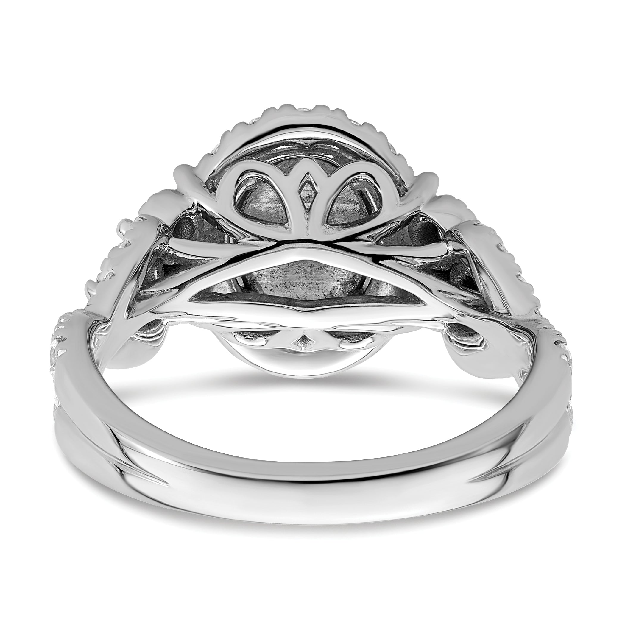 14K White Gold Lab Grown Diamond VS/SI GH, Cluster Ring