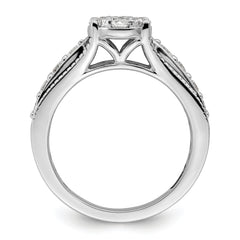 14K WhiteGold Lab Grown Diamond VS/SI GH, Cluster Ring