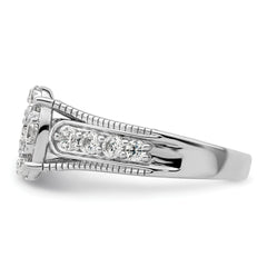 14K WhiteGold Lab Grown Diamond VS/SI GH, Cluster Ring