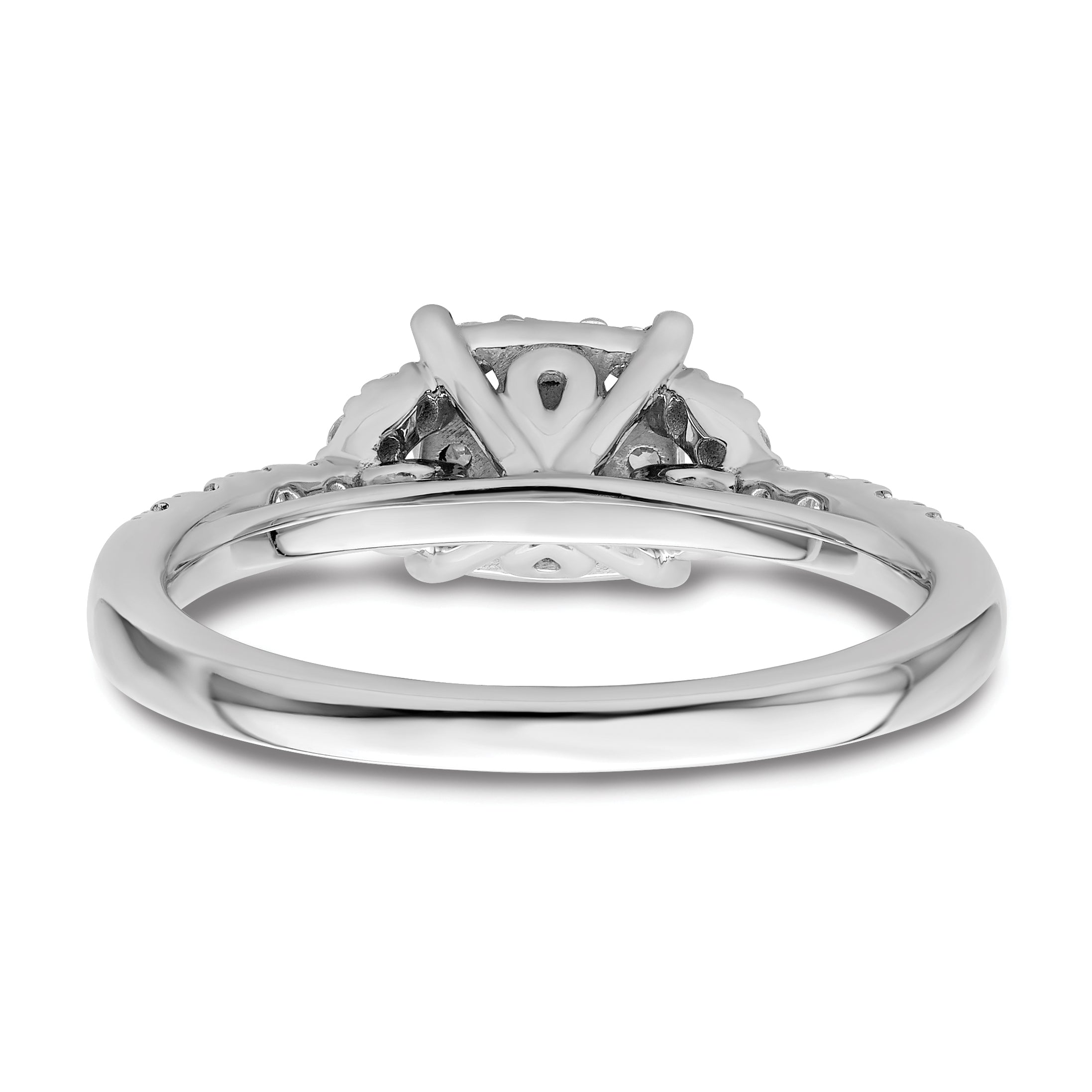 14K White Gold Lab Grown Diamond VS/SI GH, Cluster Ring