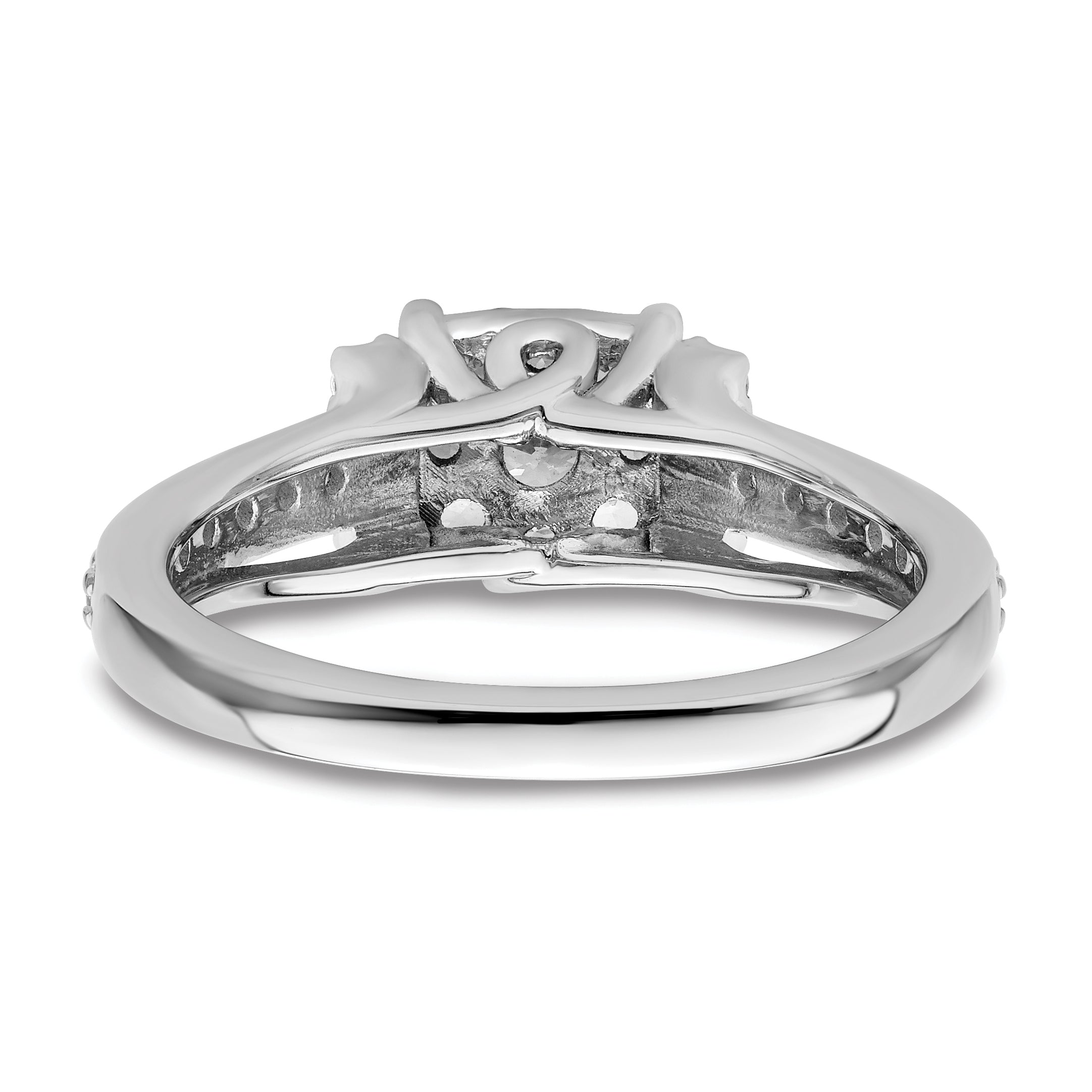 14K White Gold Lab Grown Diamond VS/SI GH, Cluster Ring