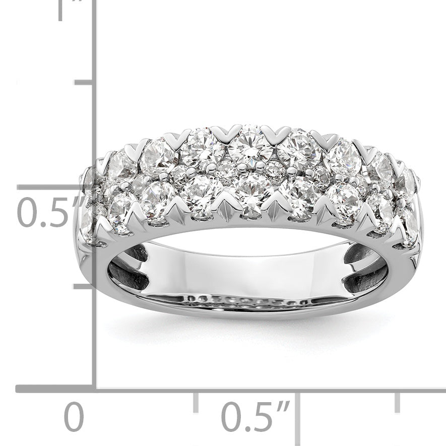 14K White Gold Lab Grown Diamond VS/SI GH, Band