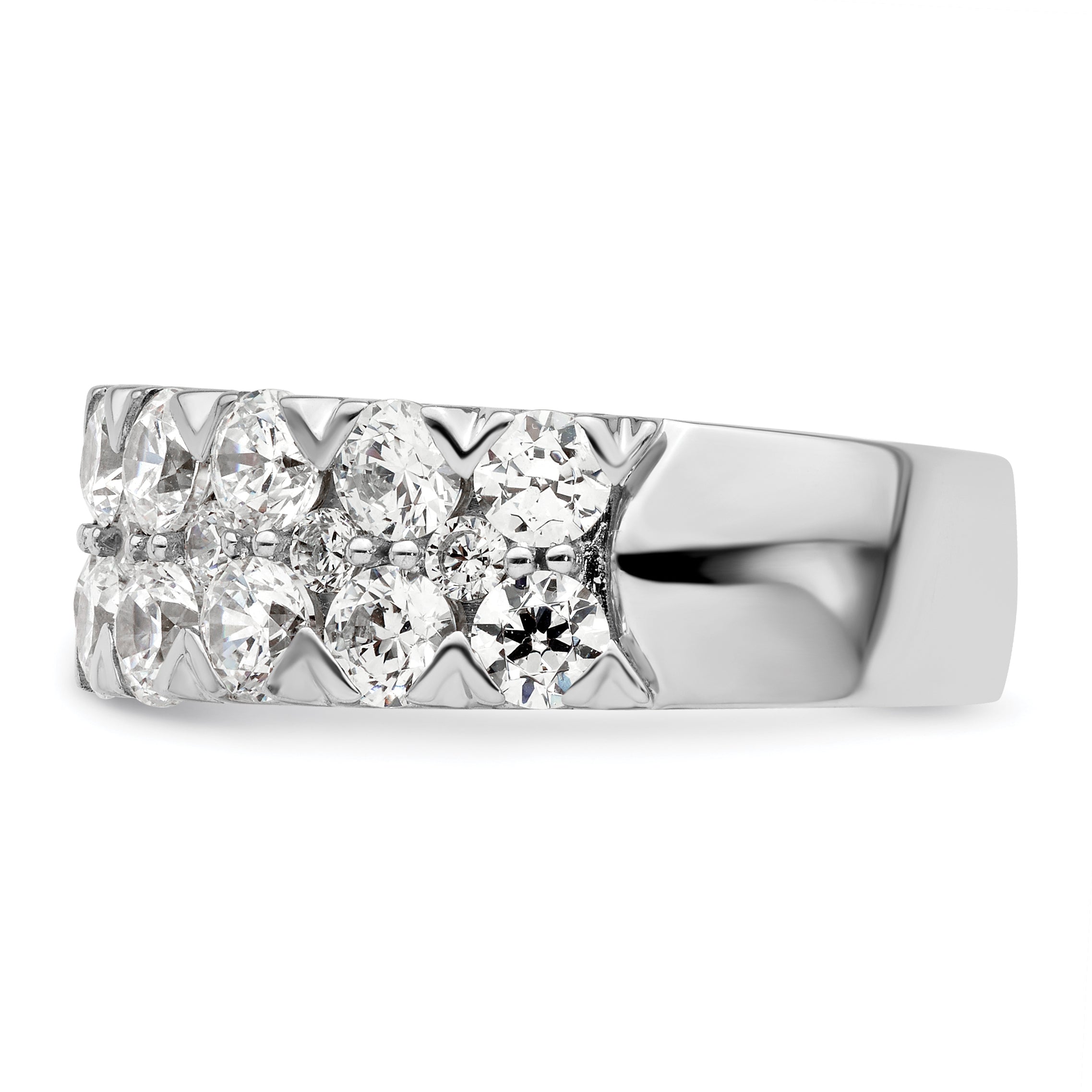 14K White Gold Lab Grown Diamond VS/SI GH, Band