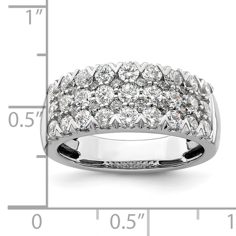 14K White Gold Lab Grown Diamond VS/SI GH, Band