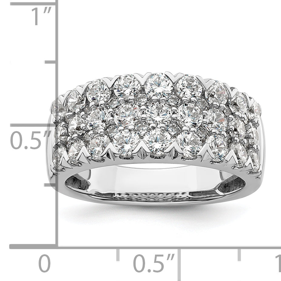 14K White Gold Lab Grown Diamond VS/SI GH, Band